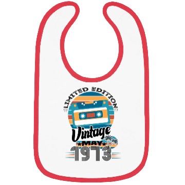 Discover Birthday May 1973 Bibs