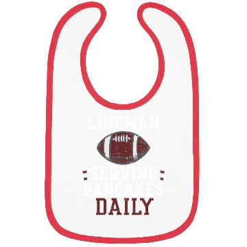 Discover Lineman Serving Pancakes Daily Bibs