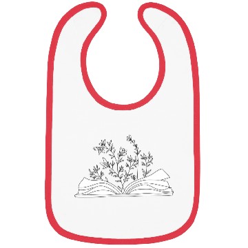 Discover flower book- aesthetic minimal design Bibs