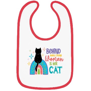 Discover Behind Every Strong Woman Is Her Cat Bibs