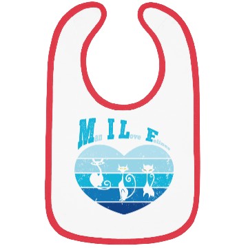 Discover Man I Love Felines Bibs