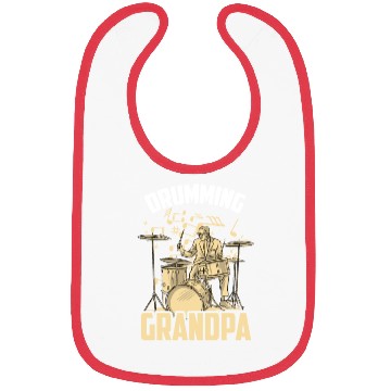 Discover Drumming Grandpa Drummer Drum Intrument Lover Bibs