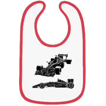 Discover Formula Racing Car Silhouette Mechanical Bibs