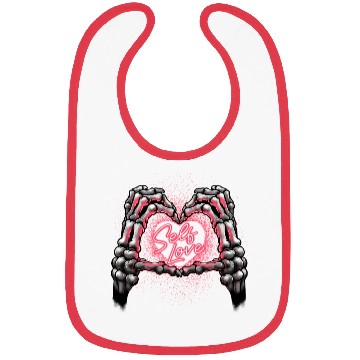 Discover Self Love Bones Heart Bibs