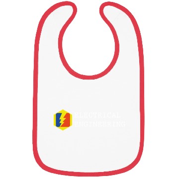 Discover electrical engineering text, electricity logo Bibs