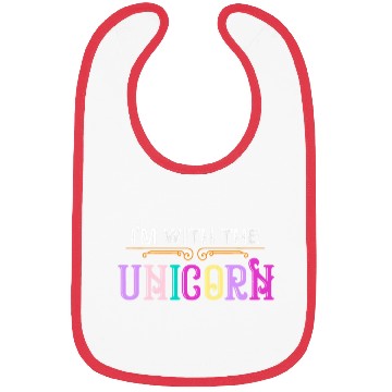 Discover Im With The Unicorn Trick or Treat Parent Costume Bibs