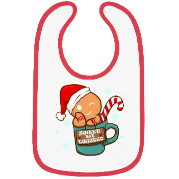 Discover Sweet But Twisted Christmas Candy Cane Gingerbread Bibs