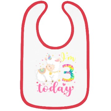 Discover 3 Year Old Llama Birthday Party 3rd Animal Bibs