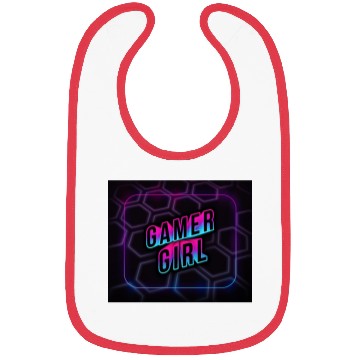 Discover gamer girl neon 3d Bibs