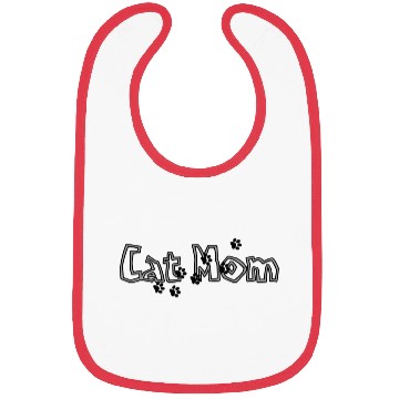 Discover Cat Mom Bibs