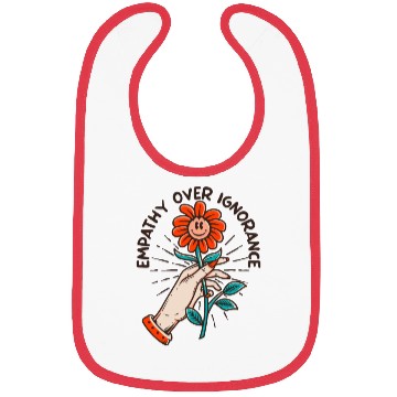 Discover Empathy Over Ignorance Flower Bibs