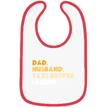 Discover Dad Husband Taxi Driver Legend Bibs