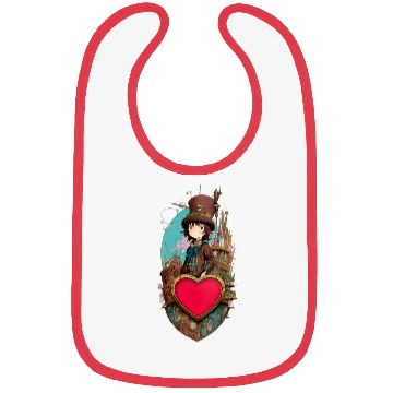 Discover Gears and Lace: A Cute Steampunk Design Bibs