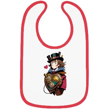 Discover Gears and Lace: A Cute Steampunk Design Bibs