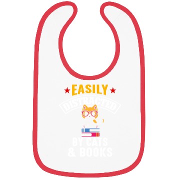 Discover Cat And Book Bibs