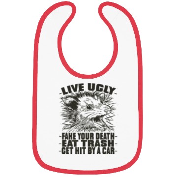 Discover Realistic Possum Wild Animal Opossum Bibs