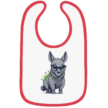 Discover Donkey with Eyeglasses Bibs