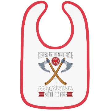 Discover Axe Throwing Never Underestimate A Woman Bullseye Bibs