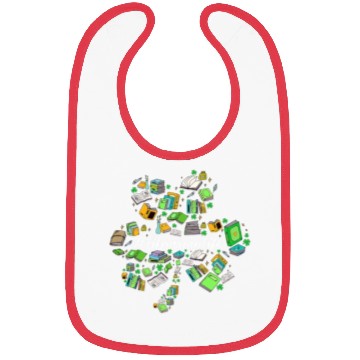 Discover Cute Shamrock Librarian Reading Books Lover St Bibs
