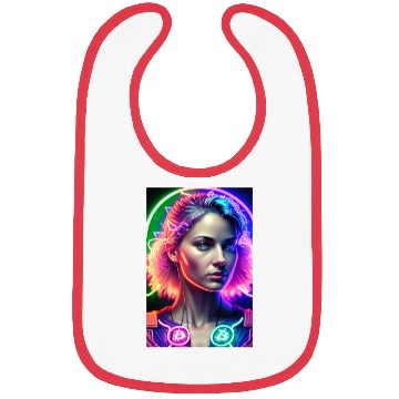 Discover Bitcoin Woman Bibs