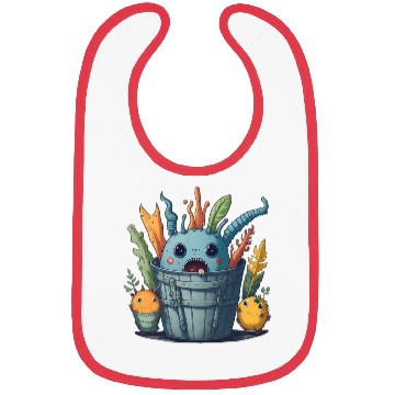 Discover Monsters in a bucket Bibs