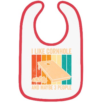 Discover Funny Cornhole Retro Bibs