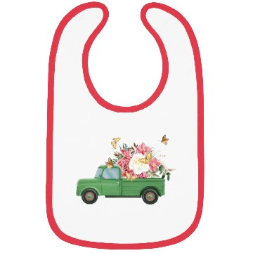 Discover Truck Flower Sublimation Bibs