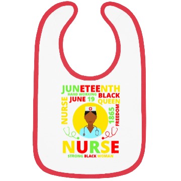 Discover Juneteenth Black Nurse Costume Melanin Black Bibs
