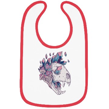 Discover Crystal Cat Skull Bibs