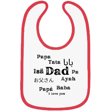 Discover Daddy I love you design Bibs for dad
