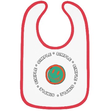 Discover cartoon funny face Bibs