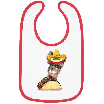 Discover Llama Eating Taco Lover Cinco de Mayo Bibs
