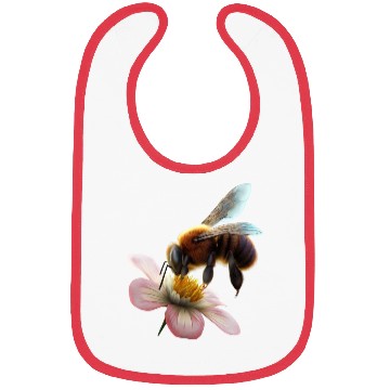 Discover bee on flower Bibs