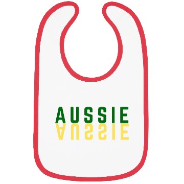 Discover Aussie text, Australian lovers design Bibs