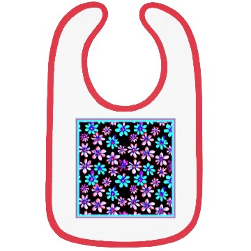 Discover Neon Flower Patterns Art. Buy Now Bibs