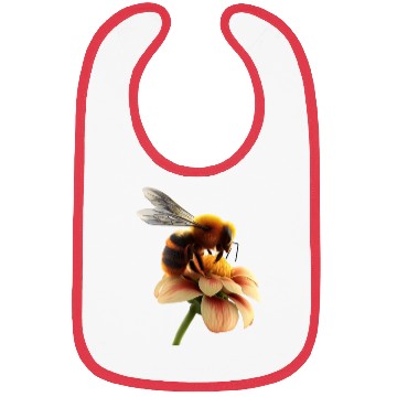 Discover bee on flower Bibs