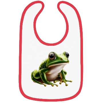 Discover Rain frog water drop frog Bibs