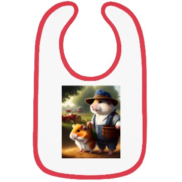 Discover Hamster Farmer Bibs