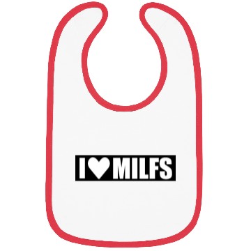 Discover i love milfs black design Bibs