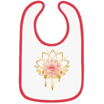 Discover Lotus with gold petals icon Bibs
