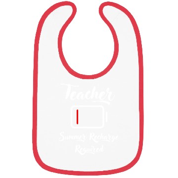 Discover Teacher Summer Recharge Required Bibs
