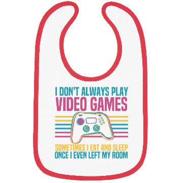Discover Retro Video Game Controller Cool Gaming Bibs