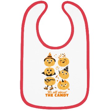 Discover Halloween Pumpkin Cute Kids Candy Bibs