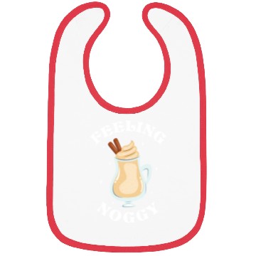 Discover Feeling Noggy Funny Eggnog Lover Christmas Themed Bibs