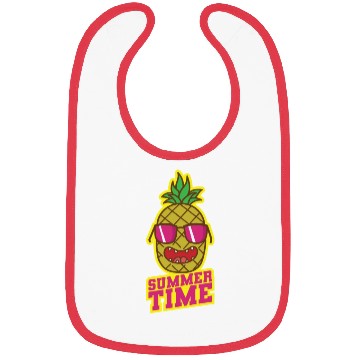 Discover Summer Time Pineapple tropical sweet Fruit Bibs
