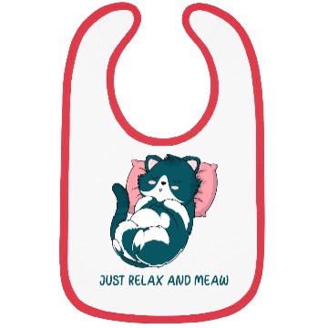 Discover JUST RELAX AND MEOW Bibs