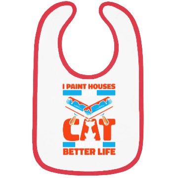 Discover Painter Painting Cat Bibs