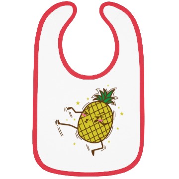Discover Karate Pineapple Tropical Sweet Fruit Bibs