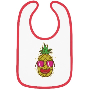 Discover cool Pineapple tropical sweet Fruit Bibs