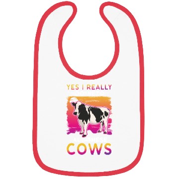 Discover Cow Cattle Breeder Farmer Cows Bibs